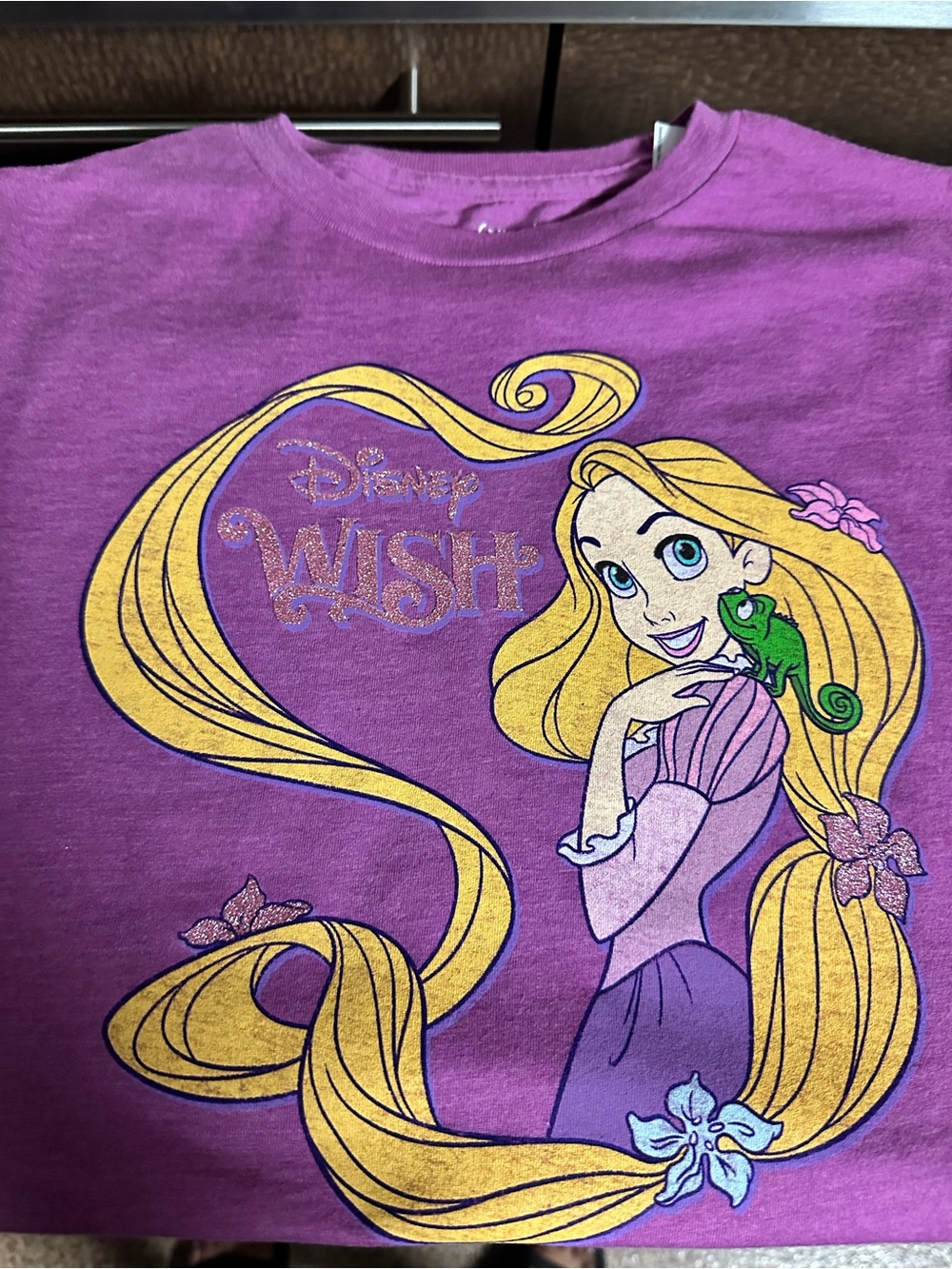 Disney Purple Rapunzel 'Wish' Graphic Tee